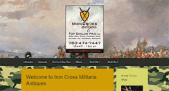 Desktop Screenshot of ironcrossantiques.com
