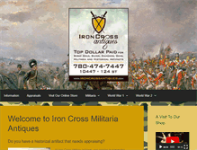 Tablet Screenshot of ironcrossantiques.com